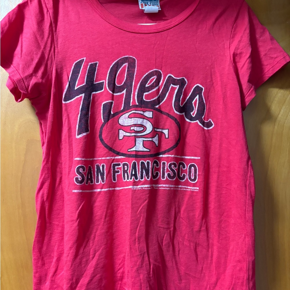 Junk Food Clothing Red 49ers Tee